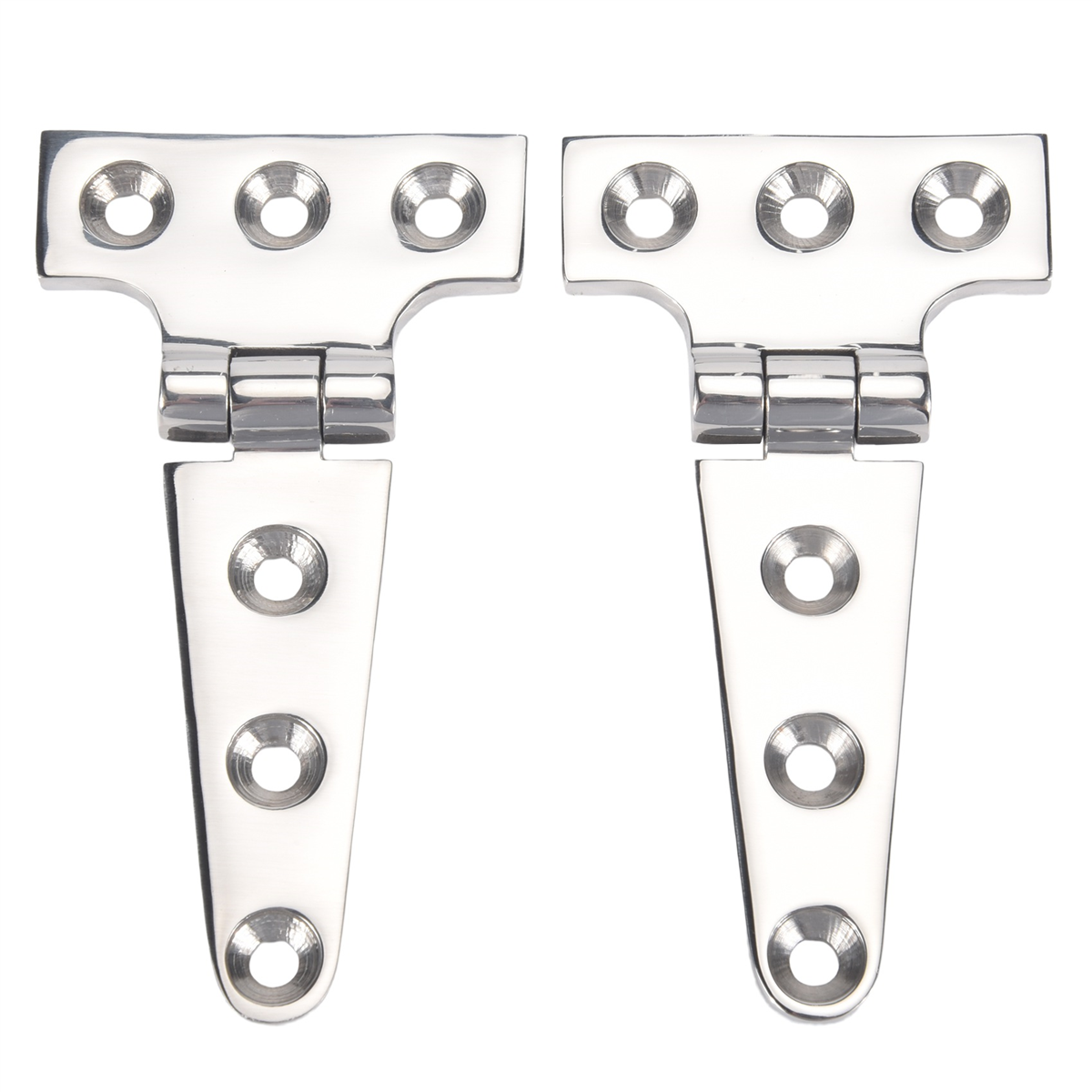 (PEFQ) 2 PCS Heavy Duty T Hinge 316 Stainless Steel Marine Grade Casting Hinge Door Hatch Hinge Boat