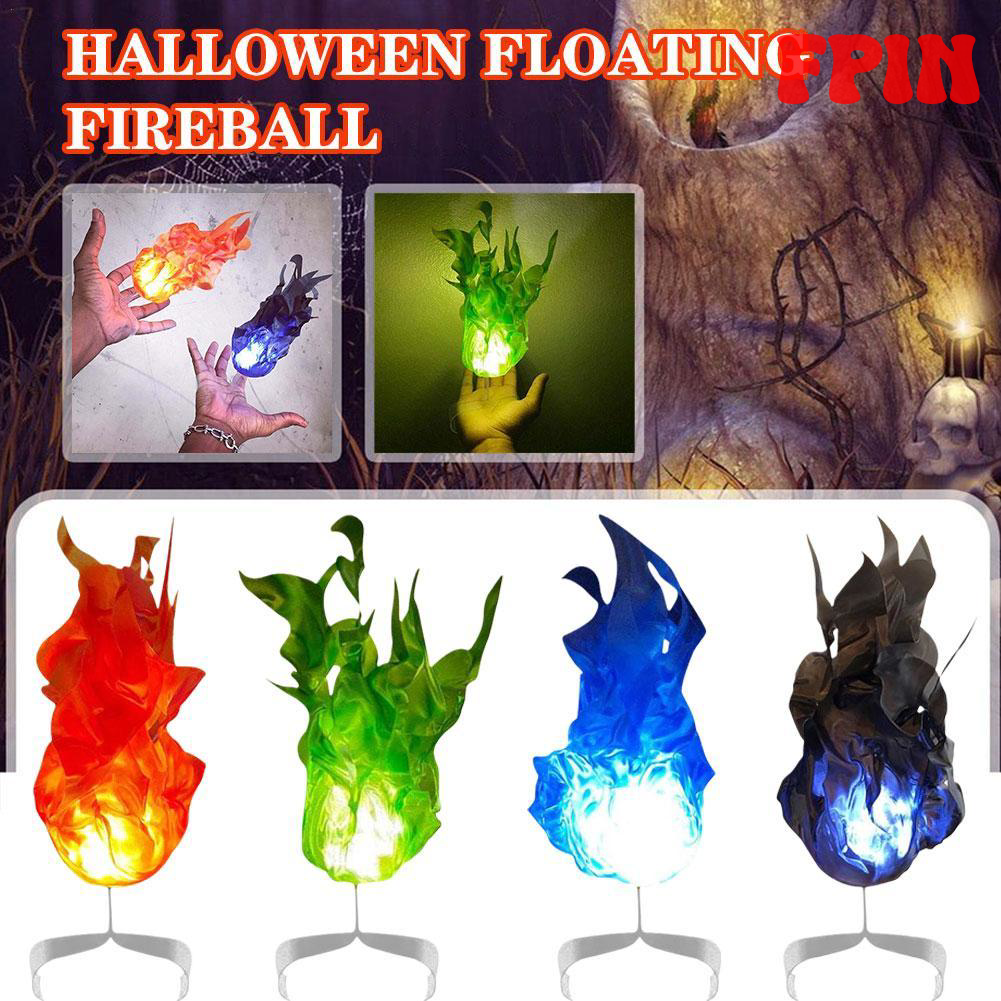 [Fpin] Halloween dekor requisiten cosplay FEUER Flamme atmosphäre licht bên dekoration requisiten mô phỏng schwimmende feuerball lampe feuerball ✬✫✩