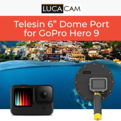 Telesin 6" Dome Port for GoPro Hero 9 (Up to 30m underwater)