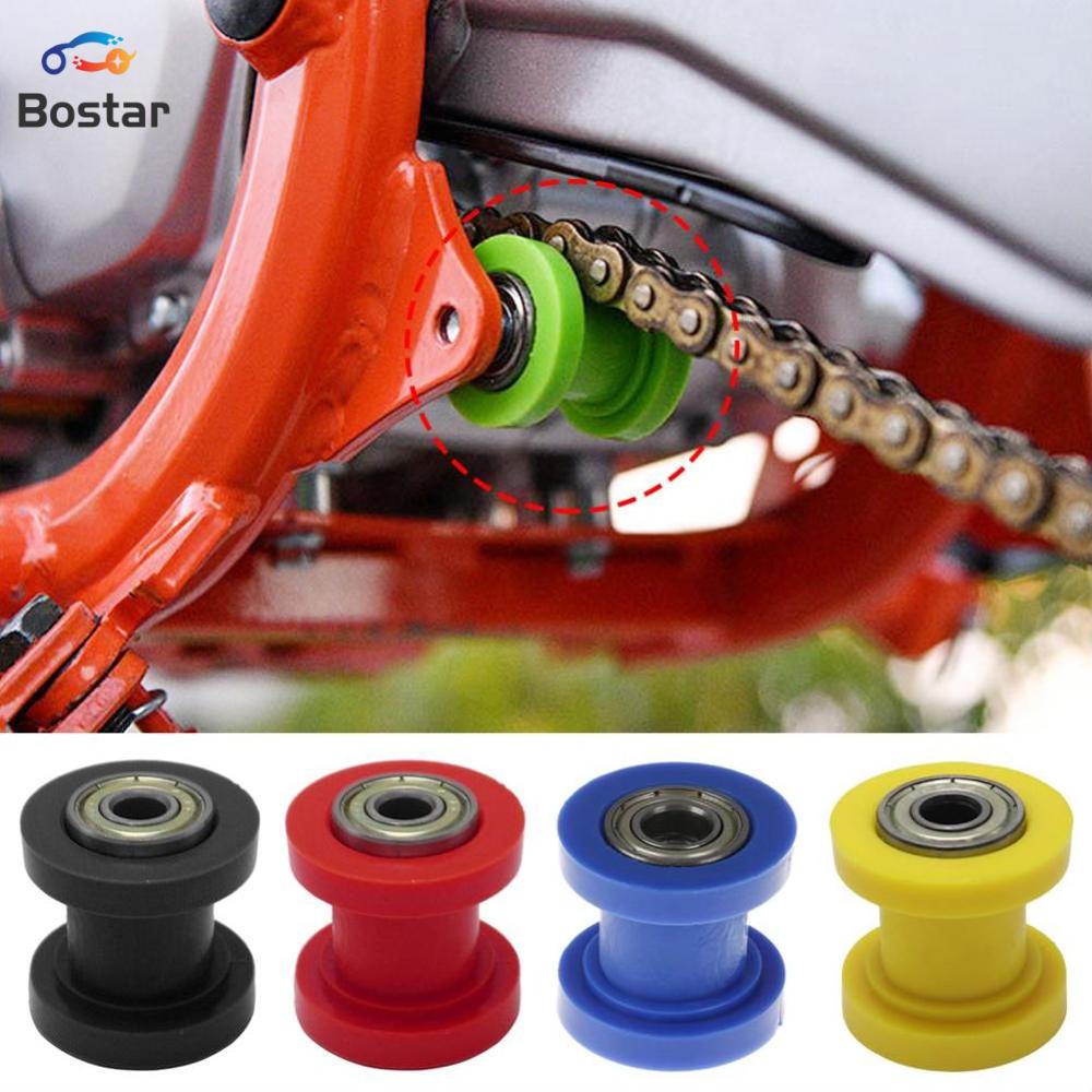 Bostar 1Pc Motorcycle Drive Chain Guard Roller Bearing for Enduro Off on Road Bike Cycling ATV Dirt Pit Bike Pulley Slider Motocross