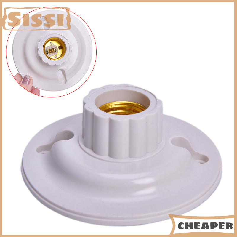 SISSI E27 đèn LED đui đèn ổ cắm tròn E27 cơ sở Đèn treo vít có lỗ trên đầu cơ sở
