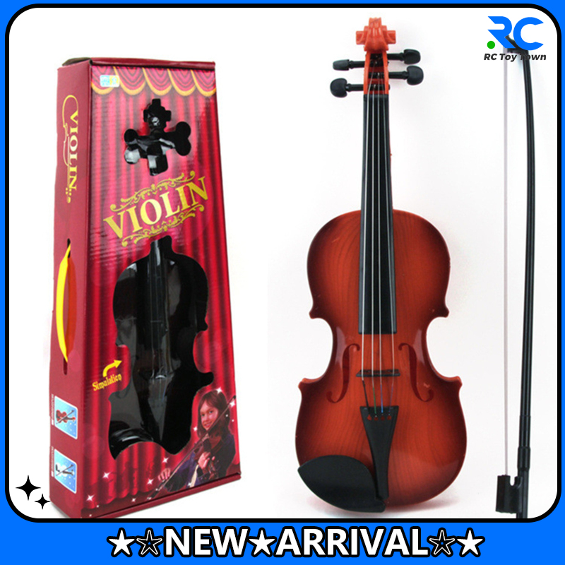 Simulation Violin With Adjustable String Bow Realistic Musical Instrument