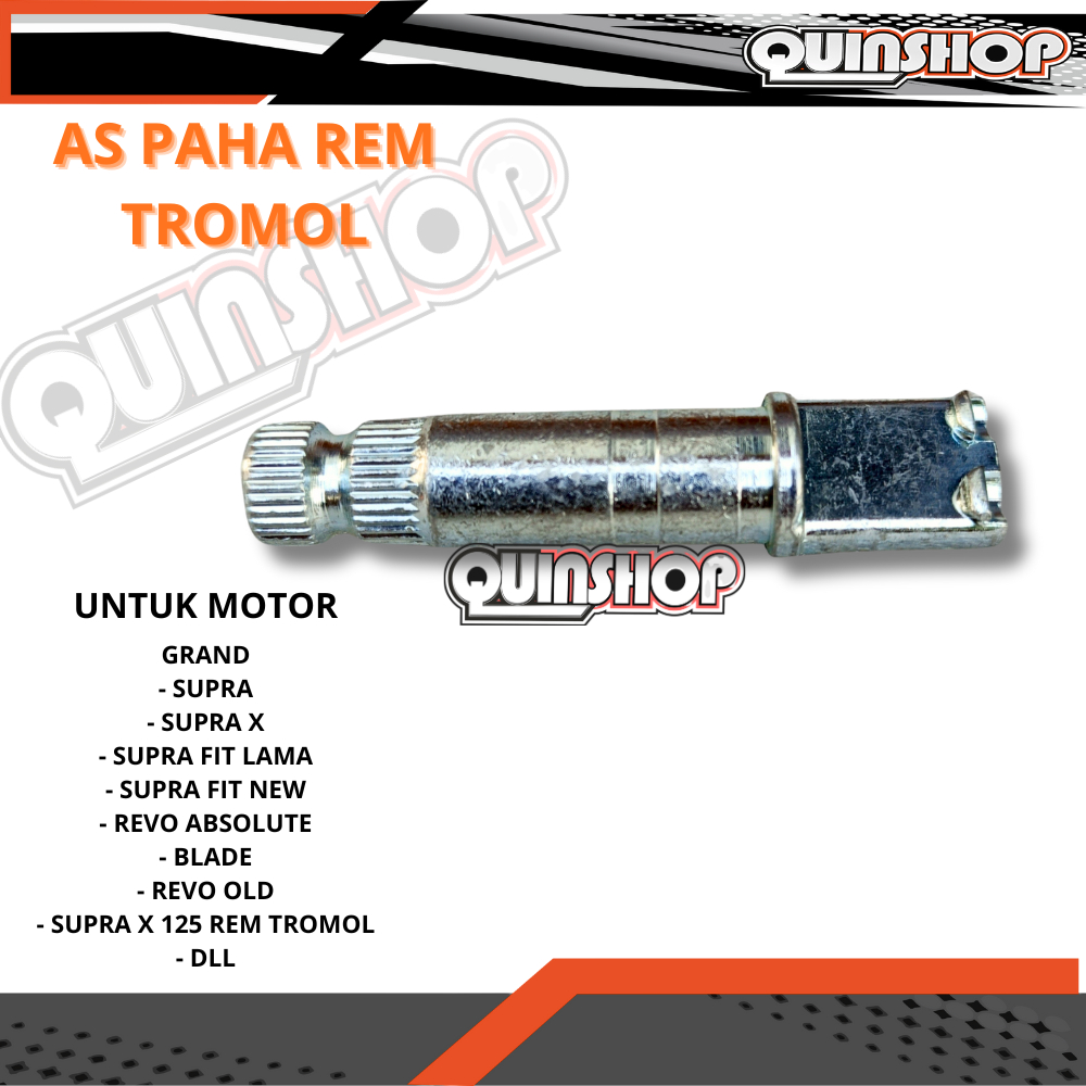 Rear Brake Axle for Honda Supra Revo Blade Karisma & Yamaha Rx King Jupiter Vega F1Zr Motorcycles Harga 12,000 rupiah*Gratis Ongkir