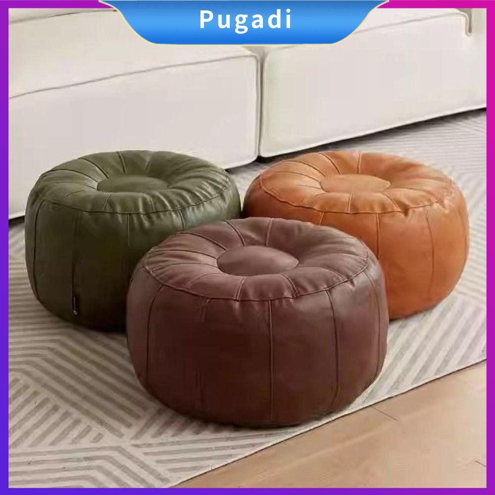 PUGADI Cần điền quần áo Ghế đệm chân không có đệm Da PU Tròn Ghế đệm lưu trữ Thời trang Bắc Âu Ghế lưu trữ quần áo Phòng khách