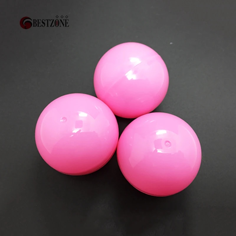 Innovative 100pcs lot 40mm Diameter Plastic Pp Toy Capsules Full Pink