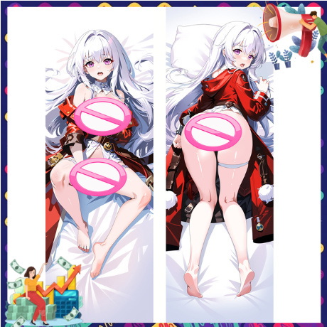 Anime Otaku Gối Trường Hợp Honkai Star Rail Clara Dakimakura 2WAY Ôm Cơ Thể Gối Trường Hợp Giáng Sin