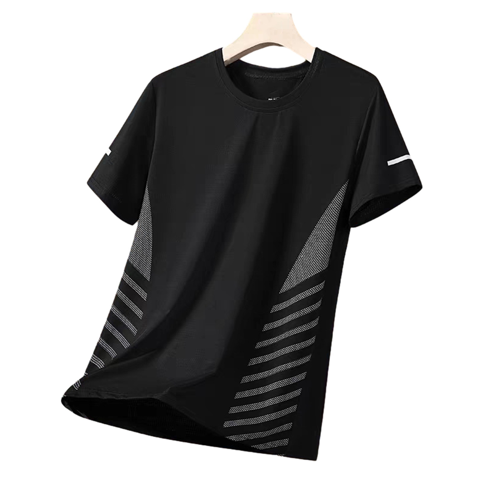 Men Fitness Training Top Men Loose Fit Casual Tee Men's Quick-dry Breathable Mesh T-shirt Loose Fit Athletic Tee for Jogging Gym Fitness Training Outdoor Workouts – Lightweight Summer Sports Shirt