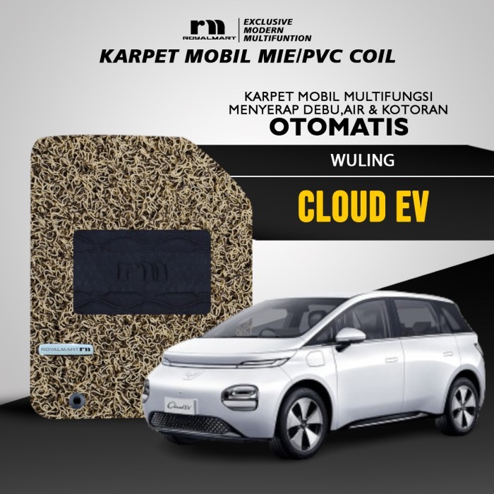 ROYAL MART KARPET MOBIL MIE PREMIUM WULING CLOUD EV FULL SET BERGARANSI Giá 765,000 Đồng*Miễn phí vận chuyển