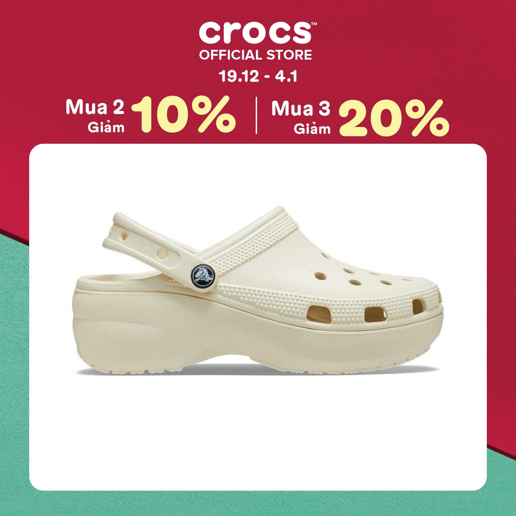  Giày Clog Nữ Crocs Platform Classic 