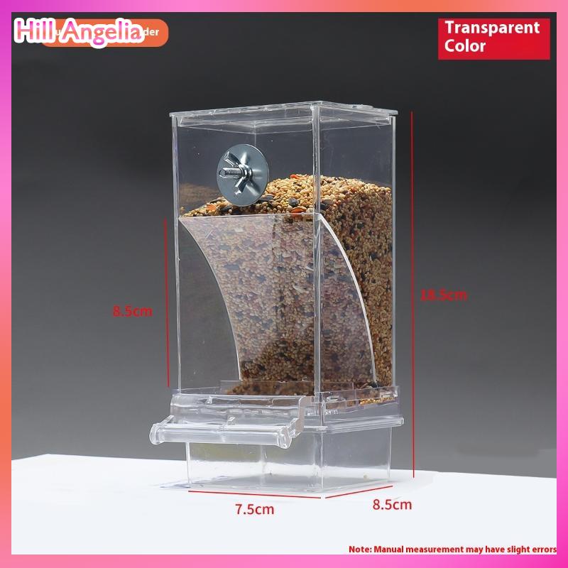 [Hill Angelia] Công suất lớn chim trung chuyển Hộp chống giật gân chim thực phẩm quả bền Vẹt ăn hộp cho chim vừa nhỏ - 8