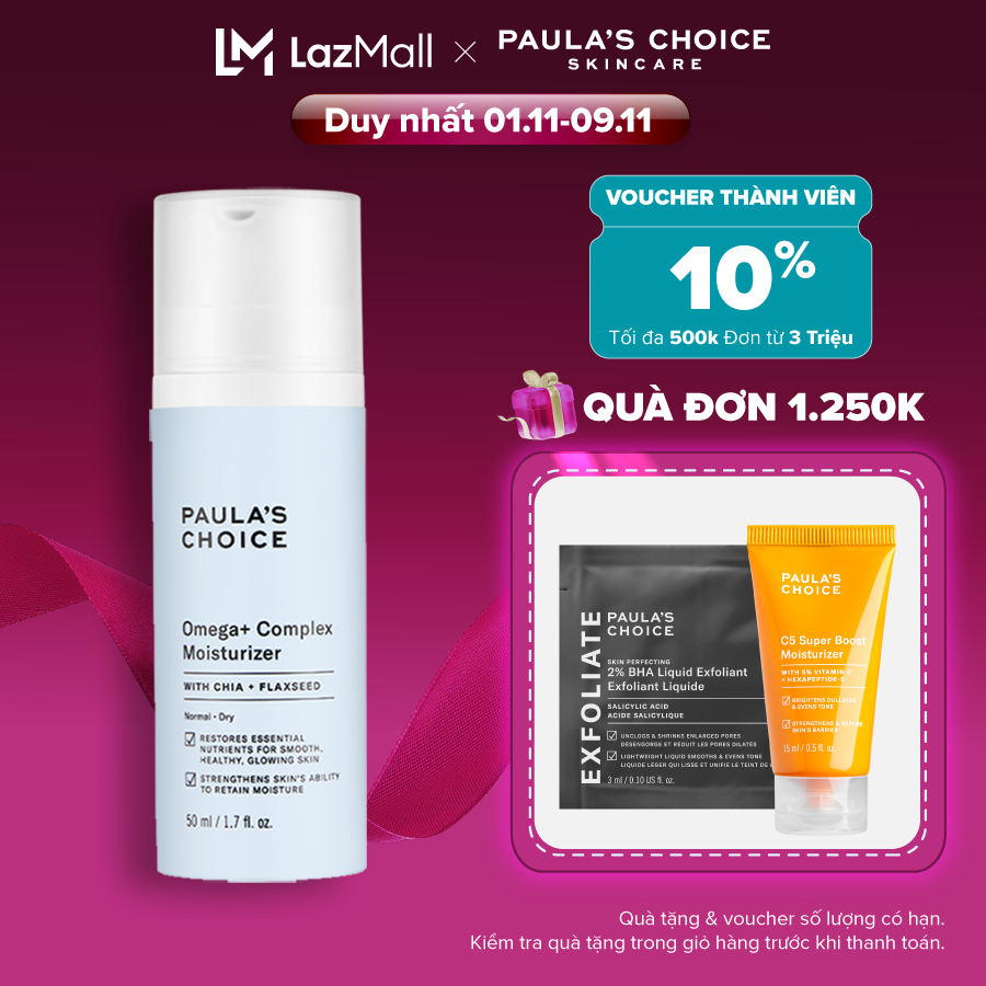 Kem dưỡng ẩm phục hồi chống kích ứng và làm khỏe da PAULAS CHOICE OMEGA+ COMPLEX MOISTURIZER 3390