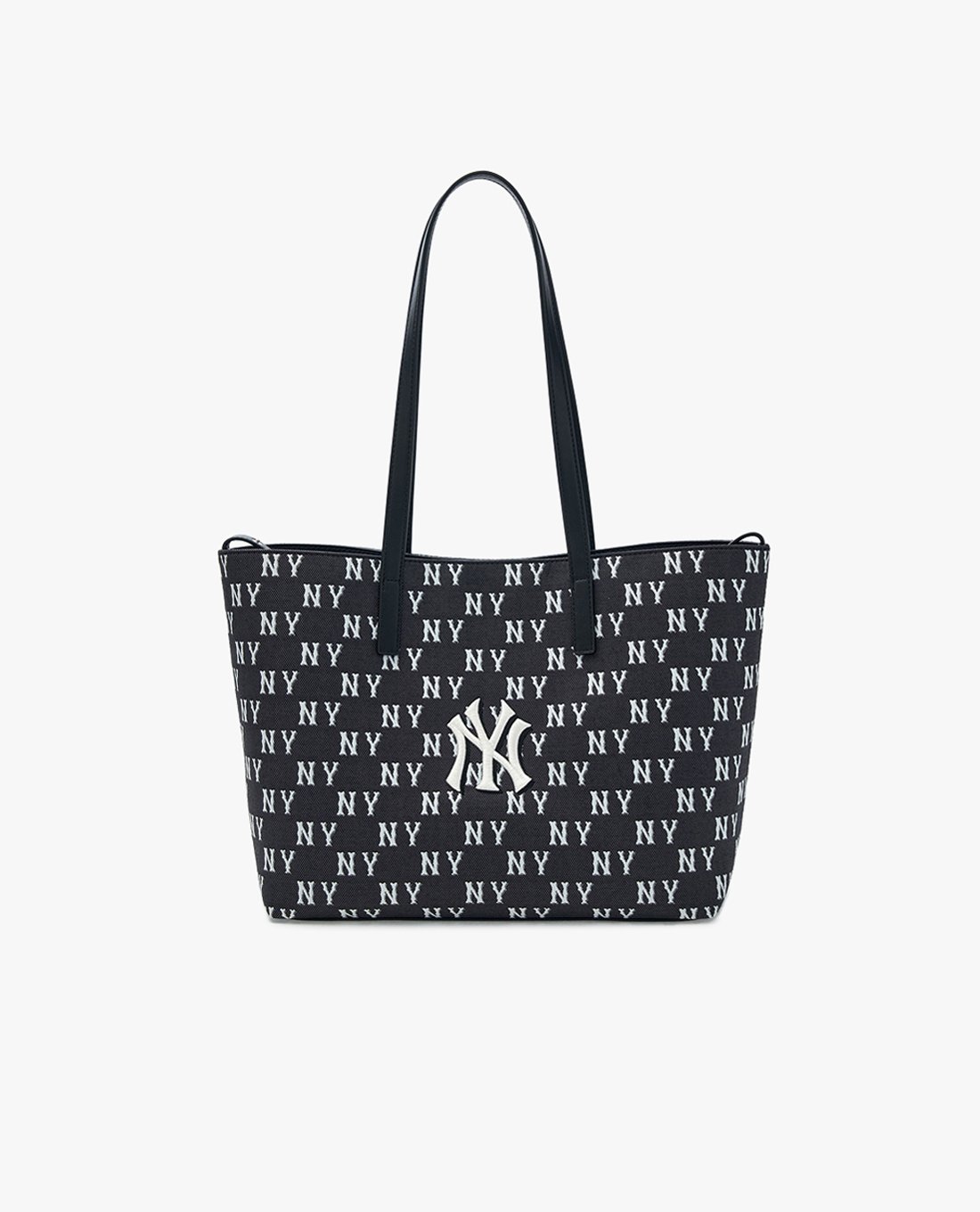 MLB - Túi tote nữ phom chữ nhật Classic Monogram Jacquard 3AORM015N-50BKS