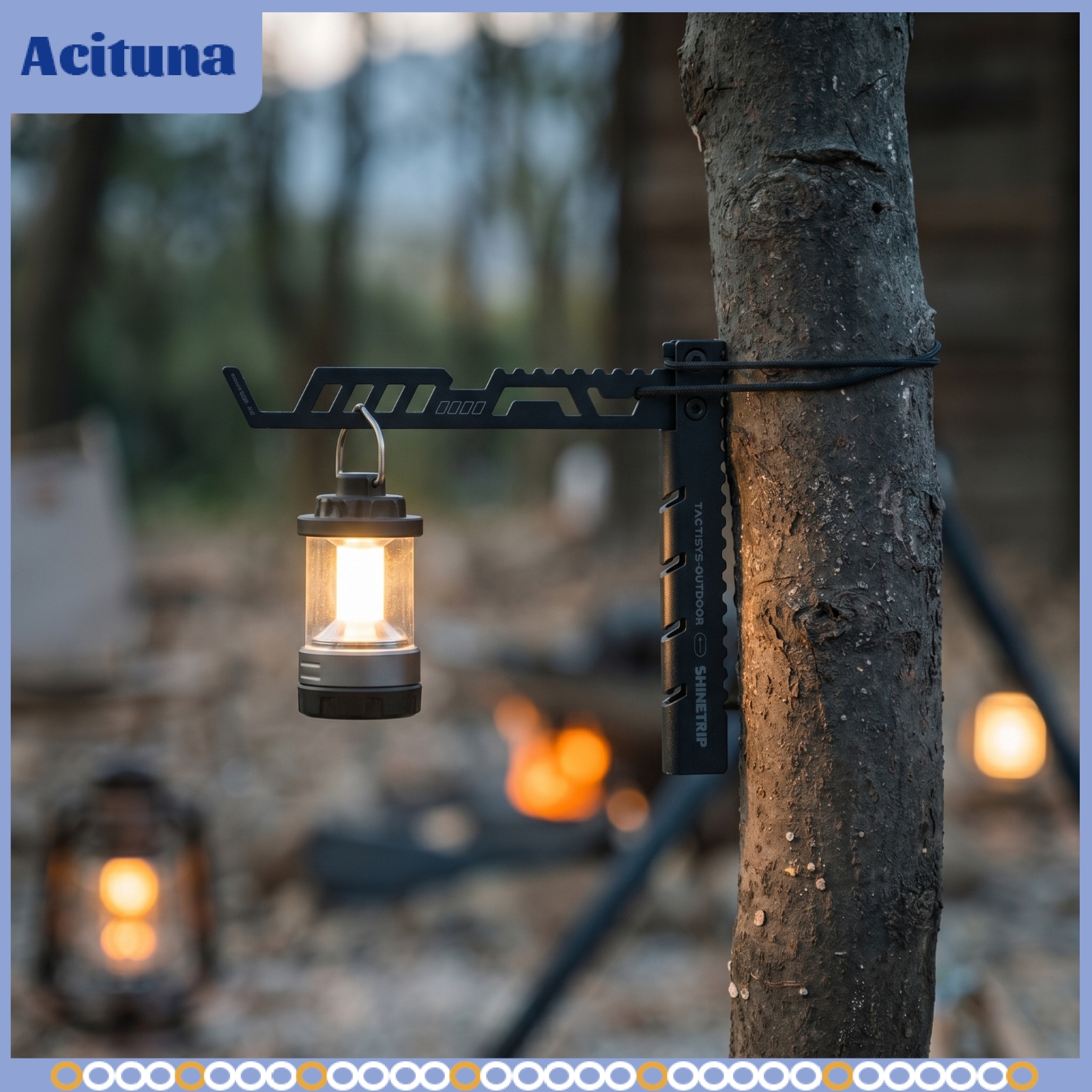 Acituna Fold-out Light Stand with Cords Lightweight Camping Light Stand Foldable Hardware Compact for Campers, Backpackers, Campsite, Outdoor ราคา 12,873 บาท*ส่งฟรี