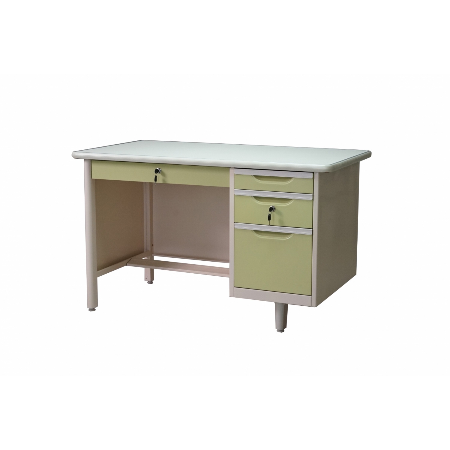 Global House ATMOS โต๊ะทำงานเหล็ก 123x67x75.3ซม.(4ฟุต) เขียว รับประกันของเเท้ ราคา 4,990 บาท*ส่งฟรี