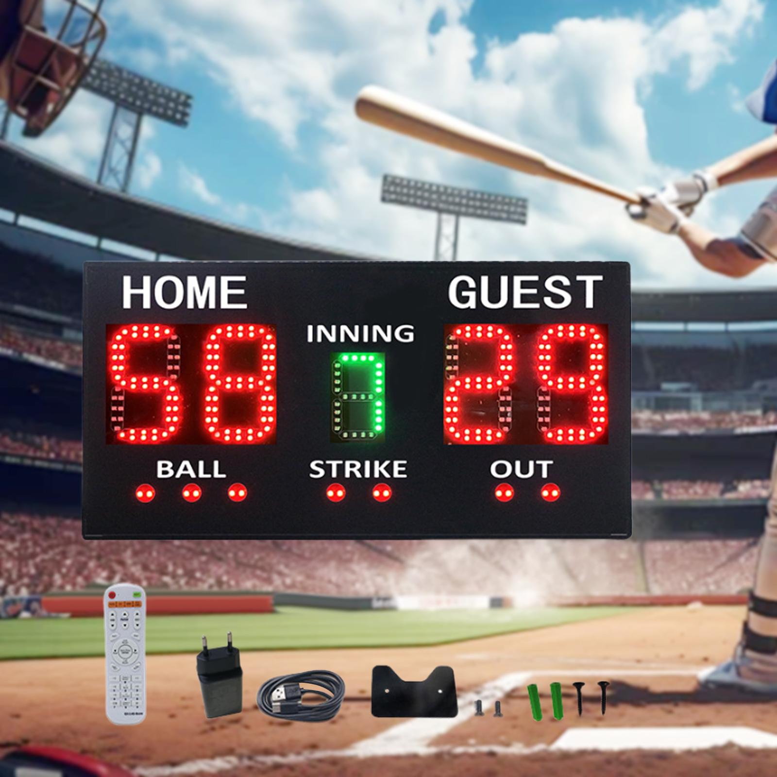 Baoblaze Digital Baseball Scoreboard with Remote Score Keeper for Competition Fence ราคา 9,938 บาท*ส่งฟรี