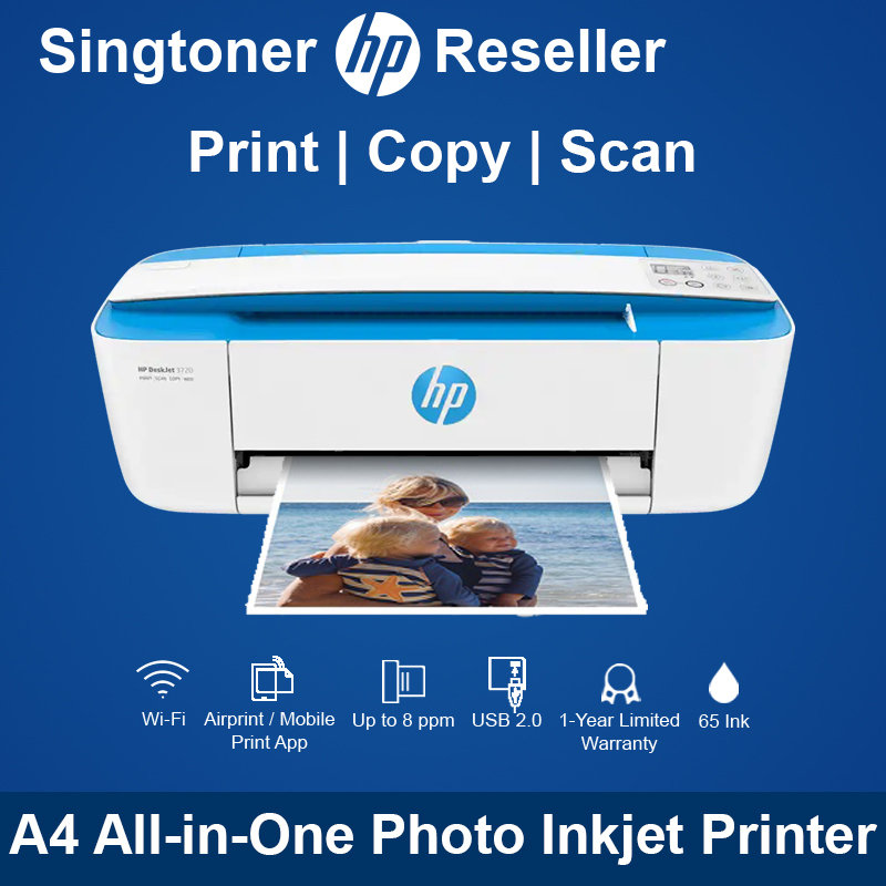 [Local Warranty] HP DeskJet 3720 All-in-One Printer Singapore