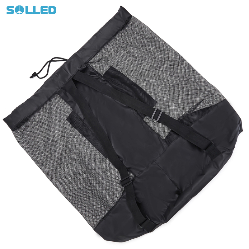 Mesh Equipment Ball Bag Large Ball Bag Strong Load-bearing Mesh Soccer Ball Bag With Drawstring For Outdoor Sporting Accessories