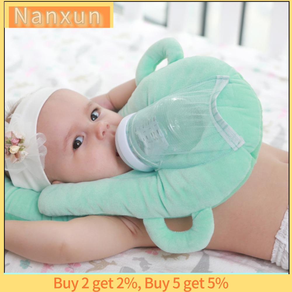 NWSJ Xanh dương/Xám/Hồng Gối Làm đầy nhung pha lê Đa chức năng Gối cho con bú  Chai cố định Gối hình Cho con bú