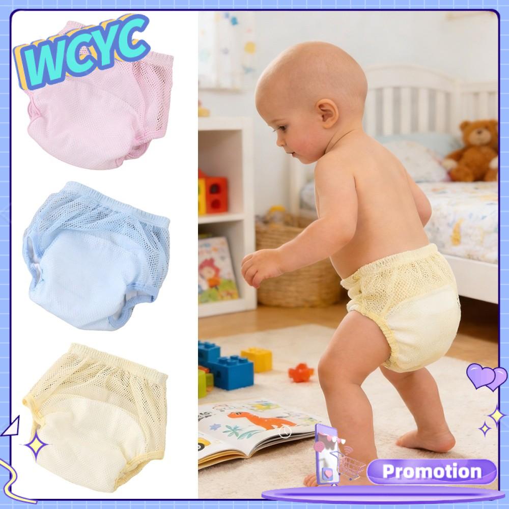 WCYC Bông Quần tập cho bé Thoáng khí Chống thấm nước Tã em bé có thể giặt Thoải mái Có thể giặt Tã em bé Trẻ sơ sinh