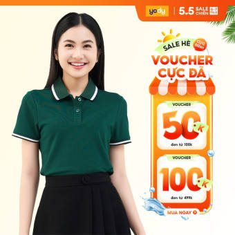 Áo polo nữ Yody, áo thun có cổ nữ vải mắt chim thoáng mát, thấm hút tốt bo nổi cổ và tay APN6030