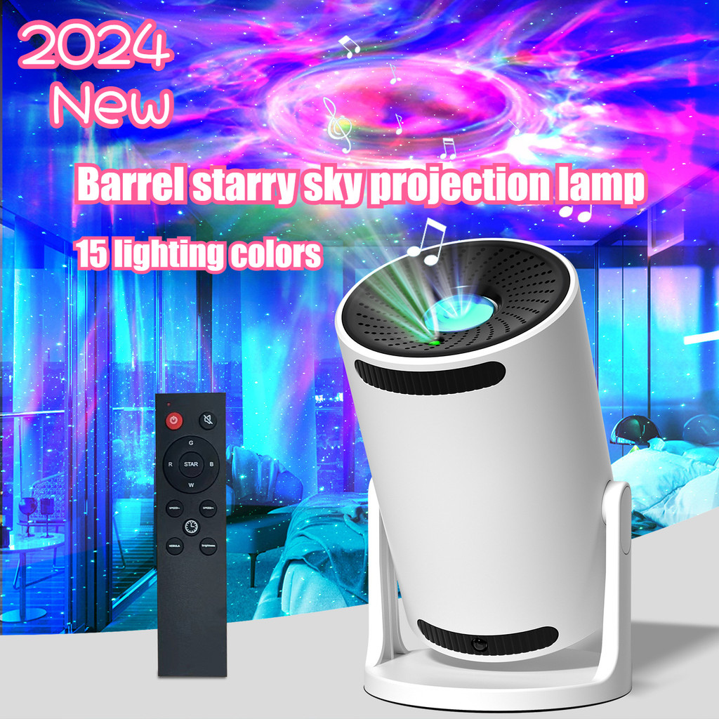 💖 2024 ใหม่！！ 💖 Home Barrel LED Starry Sky Projector ไฟบรรยากาศรีโมทคอนโทรลไฟกลางคืน ราคา 509 บาท*ส่งฟรี