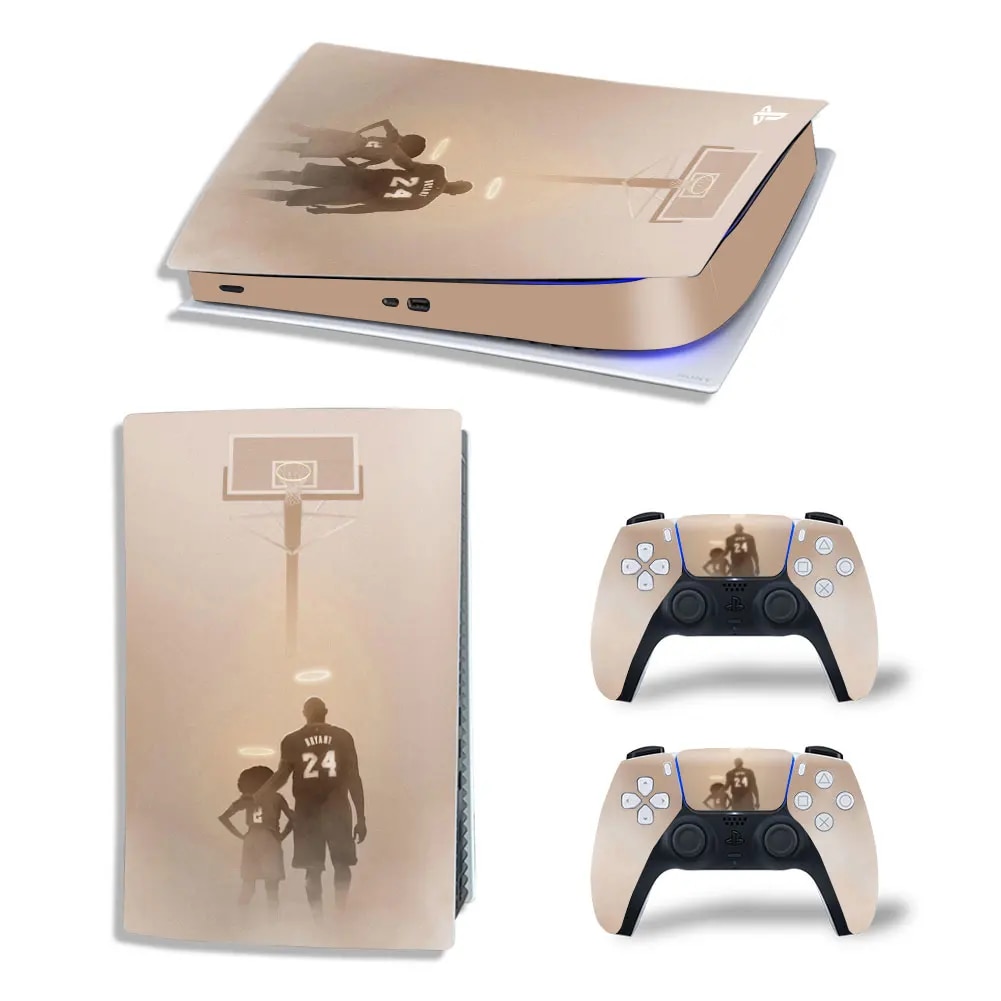 【Thriving】 For Ps5 Digital Skin 24 Jersey Vinyl Sticker Decal Cover Console Controller Dustproof Protective Sticker