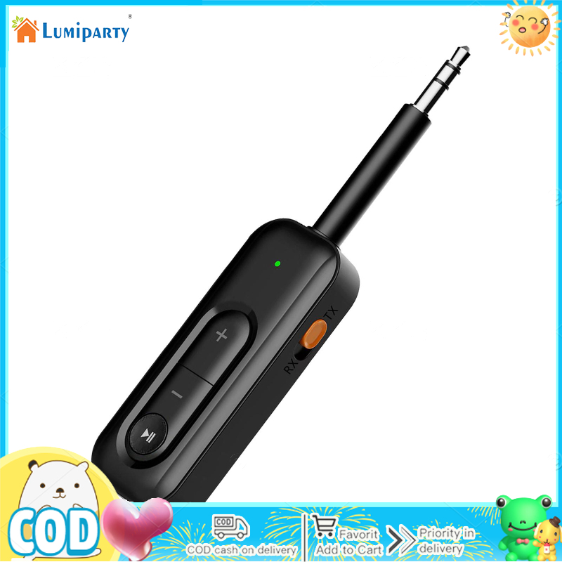 Car Audio 2 In 1 Bluetooth-compatible 5.2 Receiver Transmitter Noise Reduction Wireless Adapter Audio Module