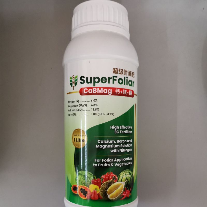 SNT SUPER FOLIAR CaBMag 1LITRE ( BETTER THAN BASFOLIAR CaBMag ) Harga  48 Ringgit*Penghantaran Percuma