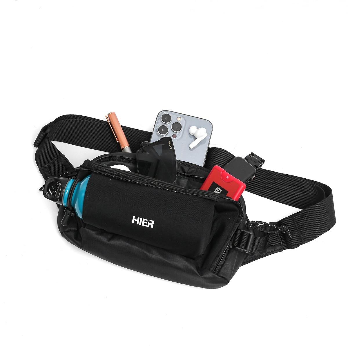 Túi Đeo Bụng Chạy Bộ Utility Hier Running Belt Bag chính hãng, chất liệu Polyester 2 lớp chống thấm nước cực kì tốt