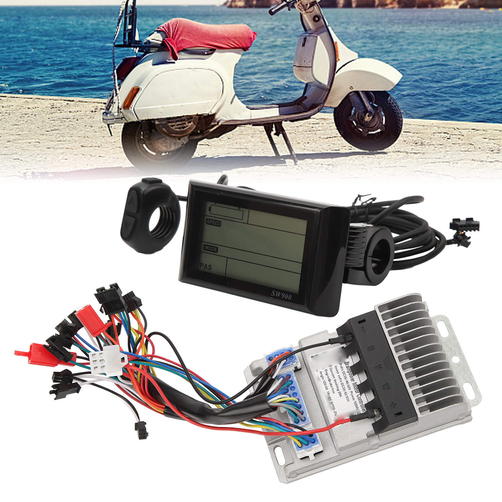 Motor Controller LCD Display 3 Mode Sine Wave Brushless Controller 36V 48V 60V for Electric Scooter Harga  235 Ringgit*Penghantaran Percuma