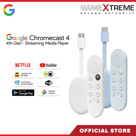 Google Chromecast 4th Gen with Google TV - 4K Streaming