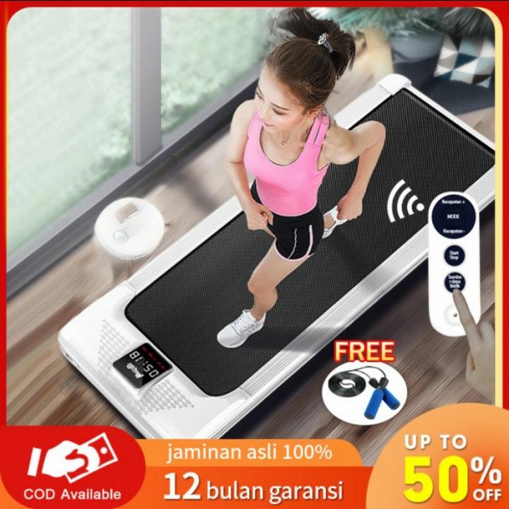 Flat treadmill rumah tangga kecil lipat listrik kebugaran dalam ruanga Harga 2,500,000 rupiah*Gratis Ongkir