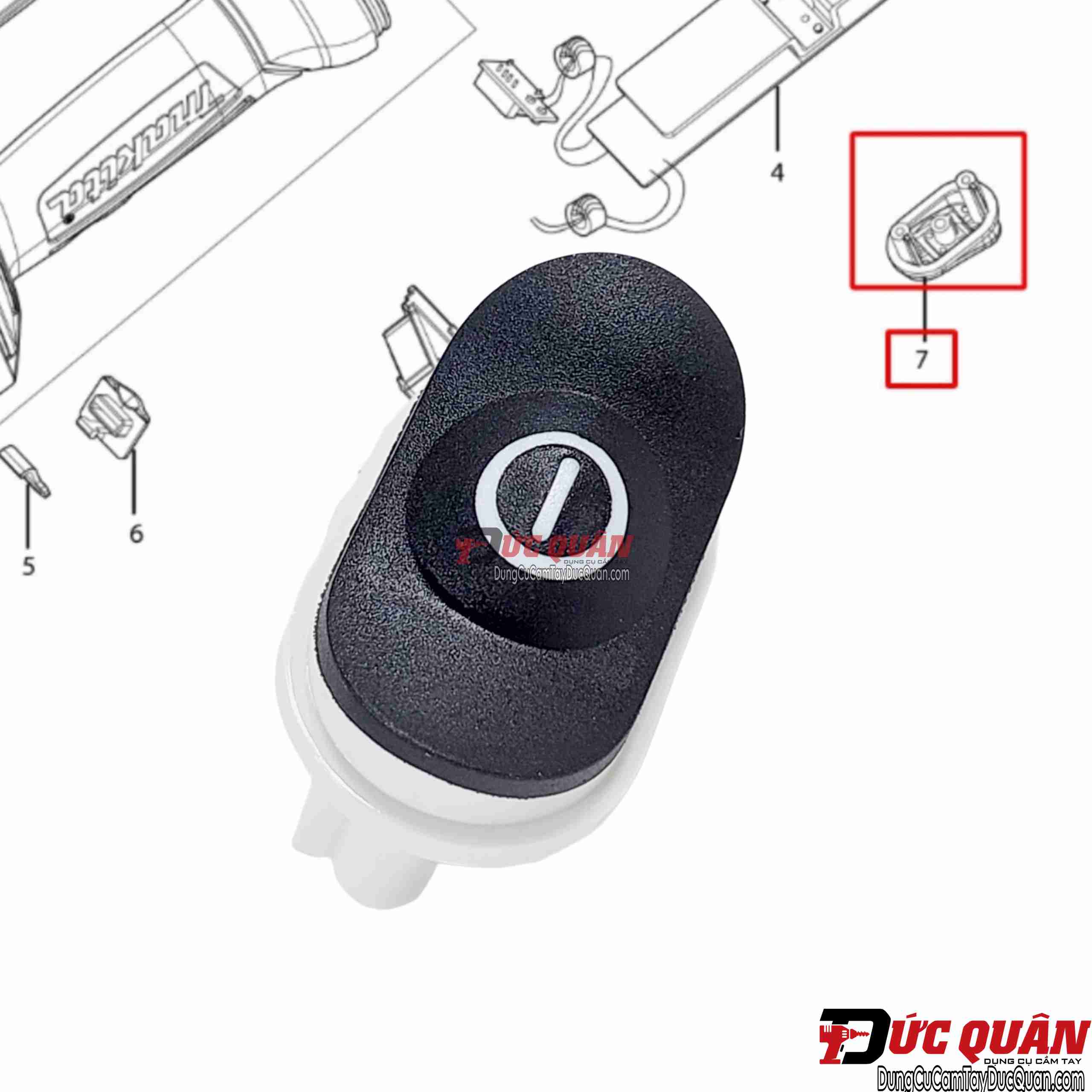 Nút công tắc đèn Makita DML807 GM00001461
