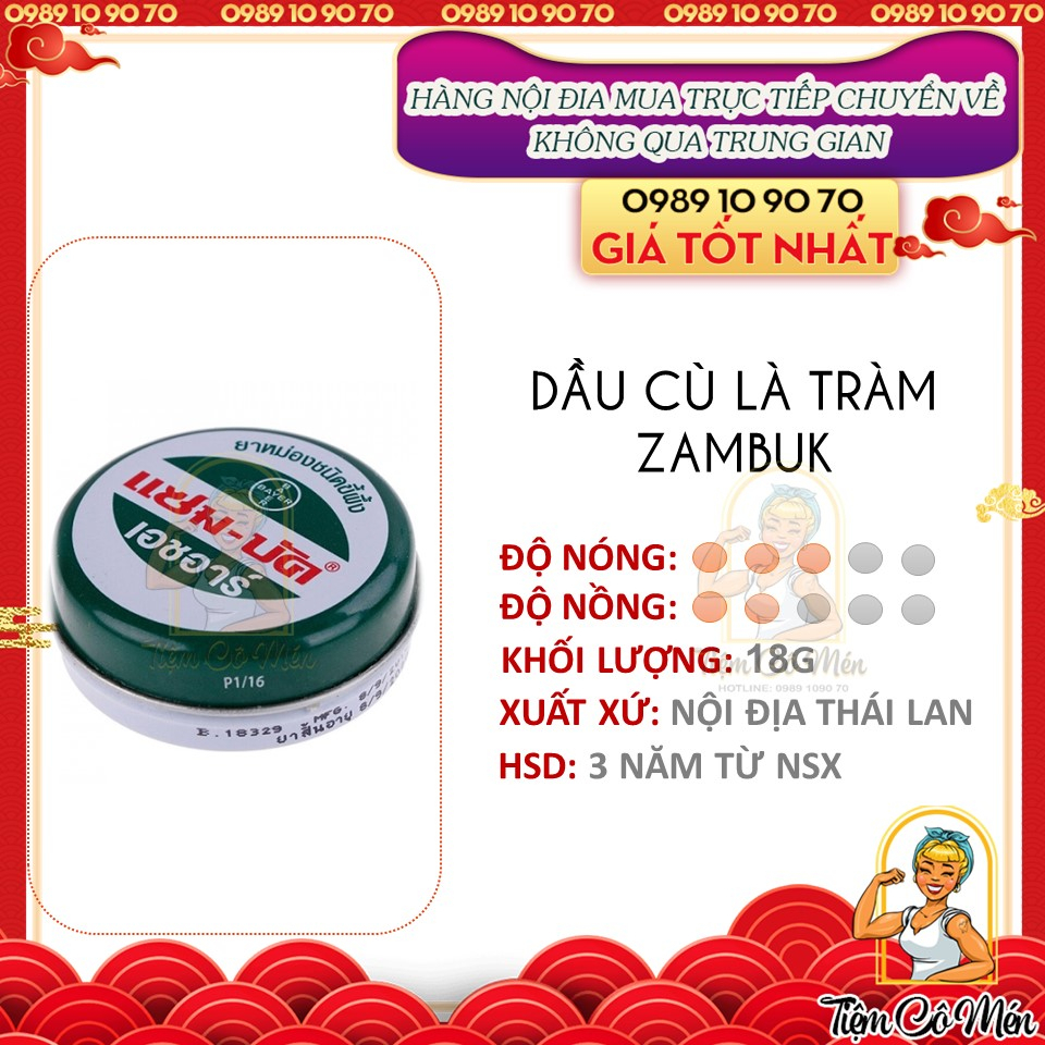 Dầu cù là tràm zambuk | dầu tràm cô đặc | dầu cù là thái lan