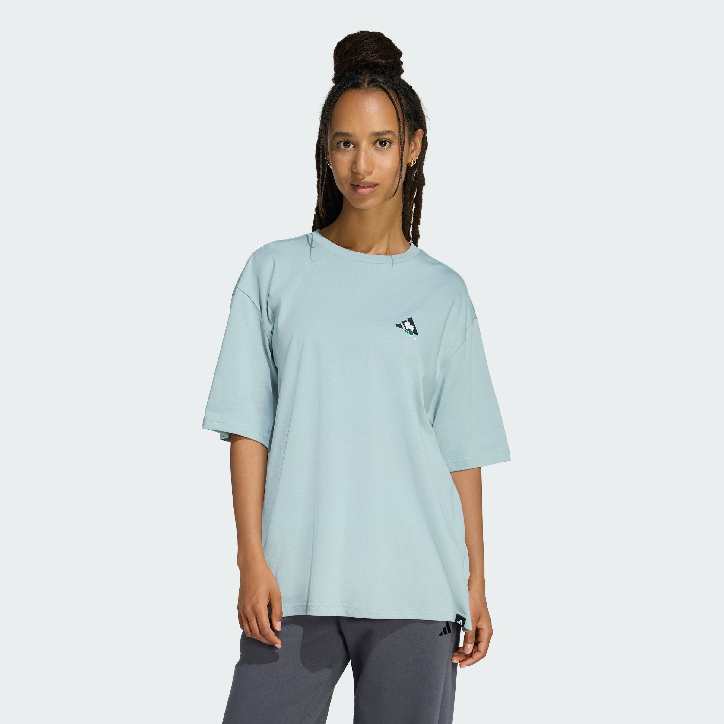 รูปสินค้า adidas Lifestyle SOFT SIDE OVERSIZED GRAPHIC T-SHIRT Women Green KA5092