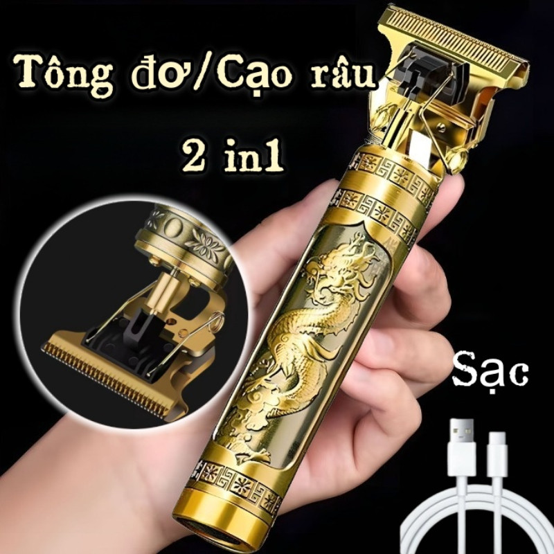 2 in 1 Trimmer/Shaver, Rechargeable Electronic Shaver for Men and Women, Hair Cutting Shaver Set