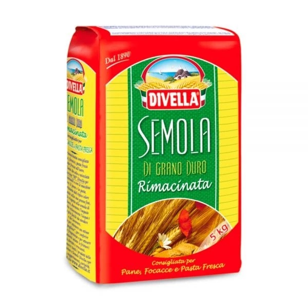 Bột Lúa Mì Semola Divella 1kg – Làm Mỳ Ý Tươi, Bánh Mì, Pizza, Bánh Ngọt Cao Cấp – Nhập Khẩu Ý