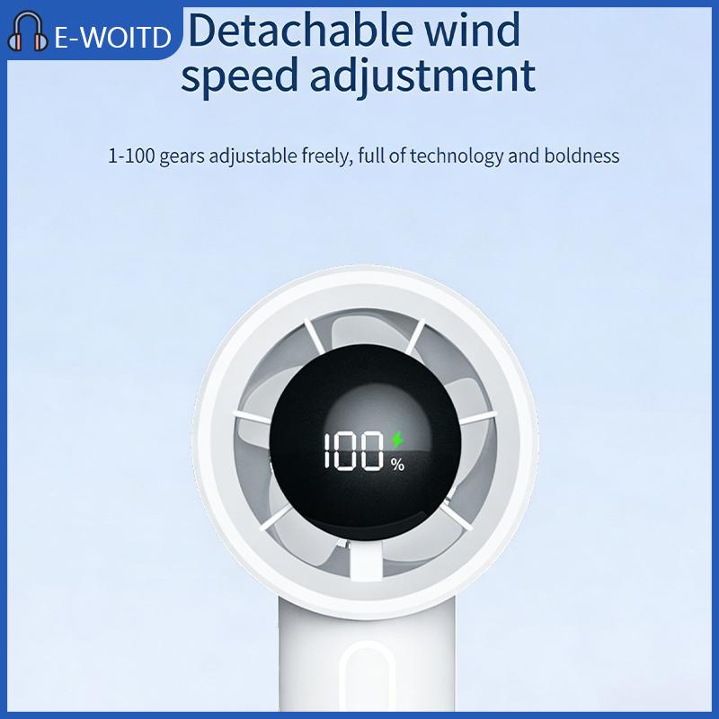 【E-WOITD】 จอแสดงผล LED พัดลมมือถือแบบพกพามินิ USB ชาร์จได้ความเร็ว100สำหรับใช้ในบ้านโรงเรียนสำนักงาน ราคา 54 บาท*ส่งฟรี