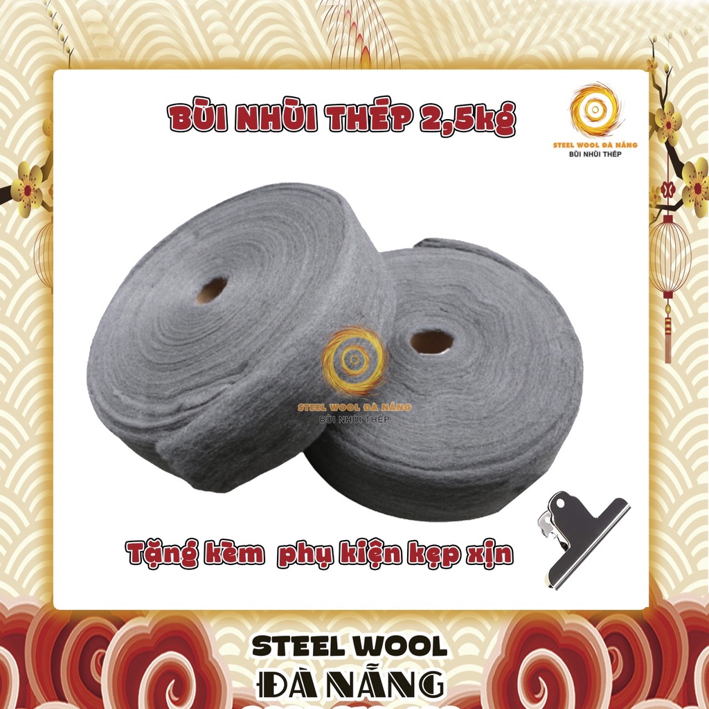 Vải nhám cuộn 2.5kg chuyên dụng đánh bóng bề mặt gỗ, kim loại tặng kèm phụ kiện đơn từ 50k