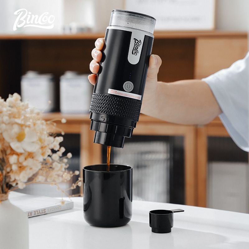 Bincoo Máy pha cà phê Mỹ xách tay điện nhà nhỏ ngoài trời đào tạo bột cà phê viên nang