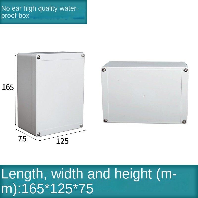 Vỏ Nhựa Chống Nước 165x125x75 mm | Kehua F-type Xám Công Nghiệp IP65 Hộp Tủ Điều Khiển Tự Động Hóa Công Nghiệp