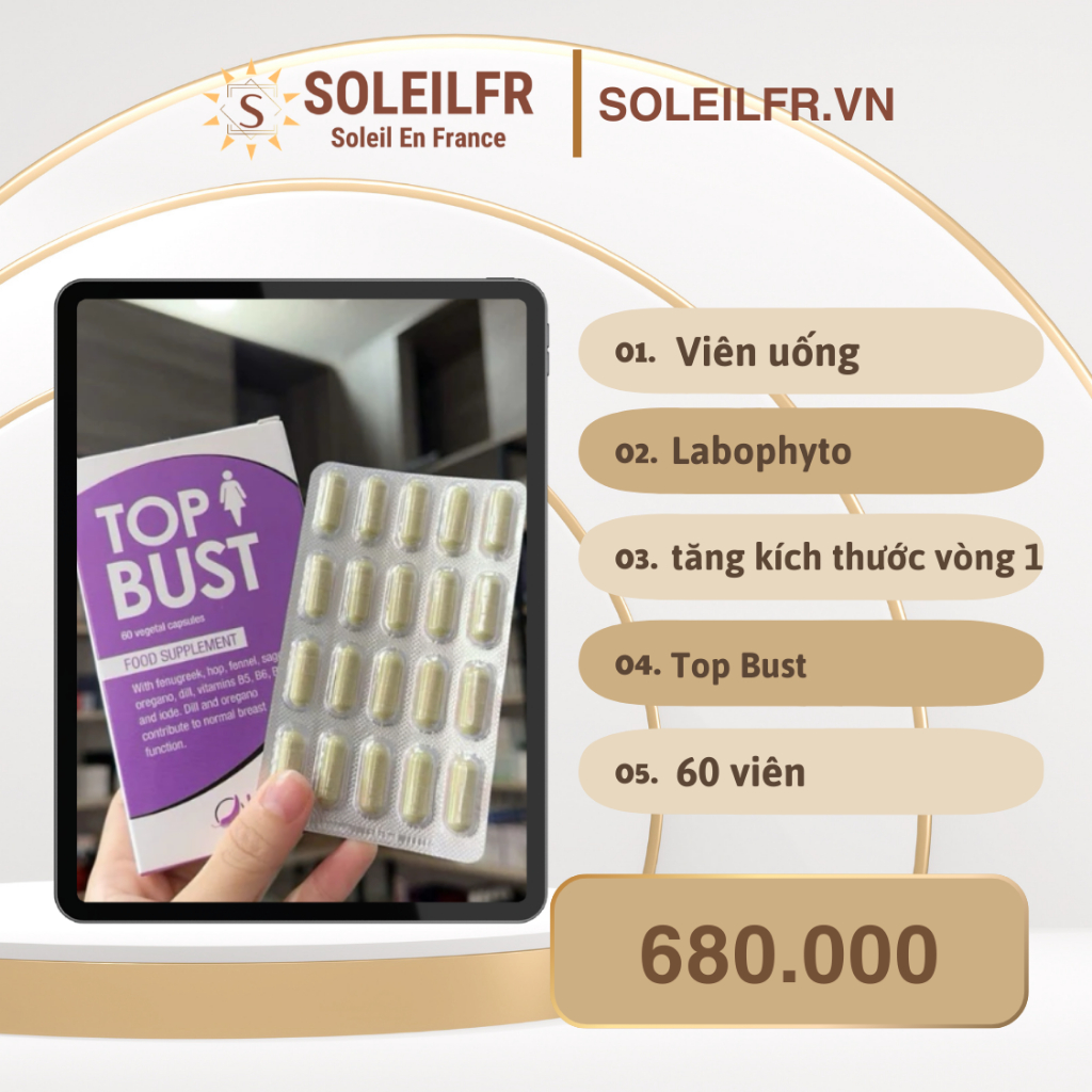 Viên uống tăng kích thước vòng 1 Labophyto Top Bust