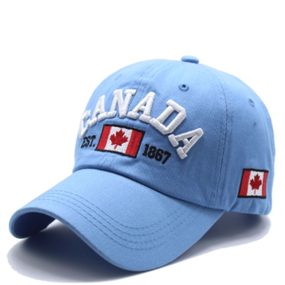 SHOWRO Embroidery Baseball Cap Cotton I Love Canada Dad Hat Fashion Flag Printed Casual Hats - 7