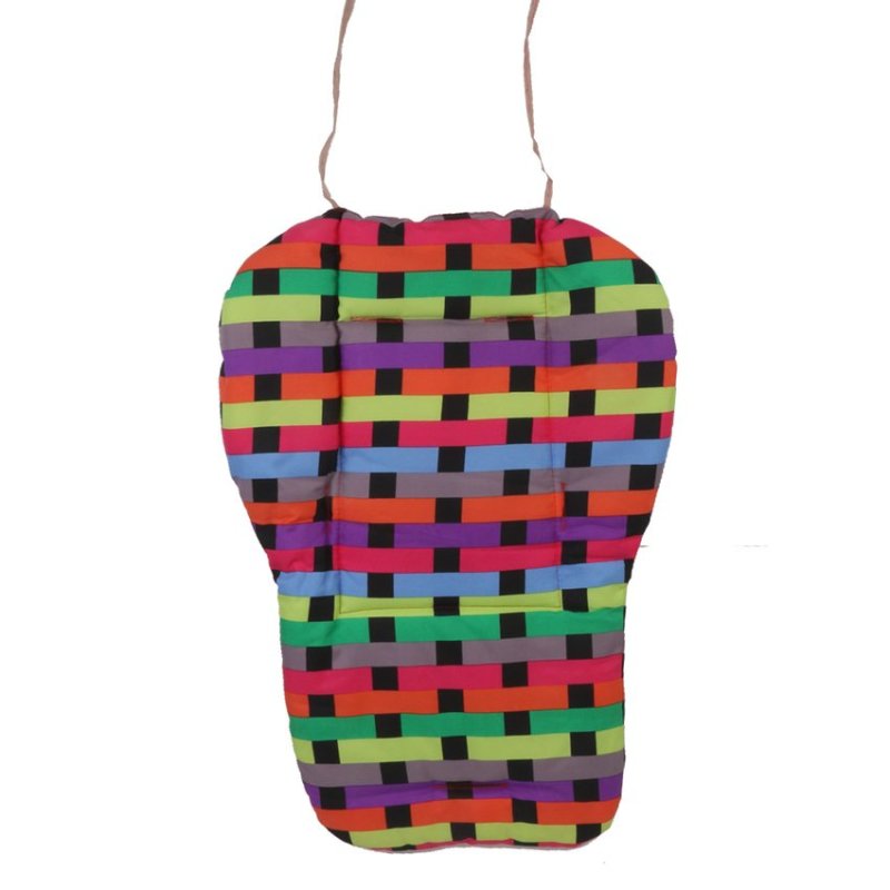 CTO Oxford Cotton Baby Stroller Cushion Pushchair Seat Pad Colorful Grid (EXPORT) Singapore