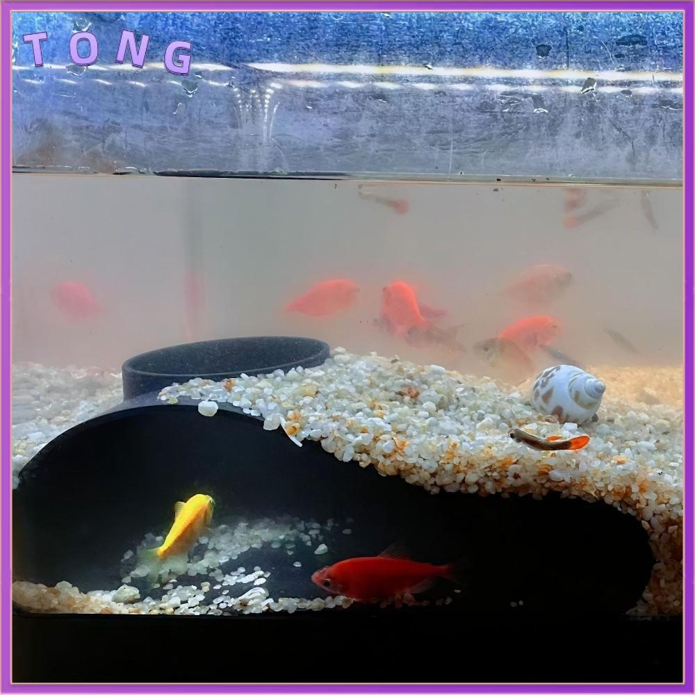 TONG Đa chức năng Hang động đường hầm dưới lòng đất cho bể cá Trang trí bể cá Đường cong Đường hầm trang trí bể cá Sự sáng tạo Dưới đường hầm sỏi Nơi ẩn náu hoàn hảo cho cá tôm