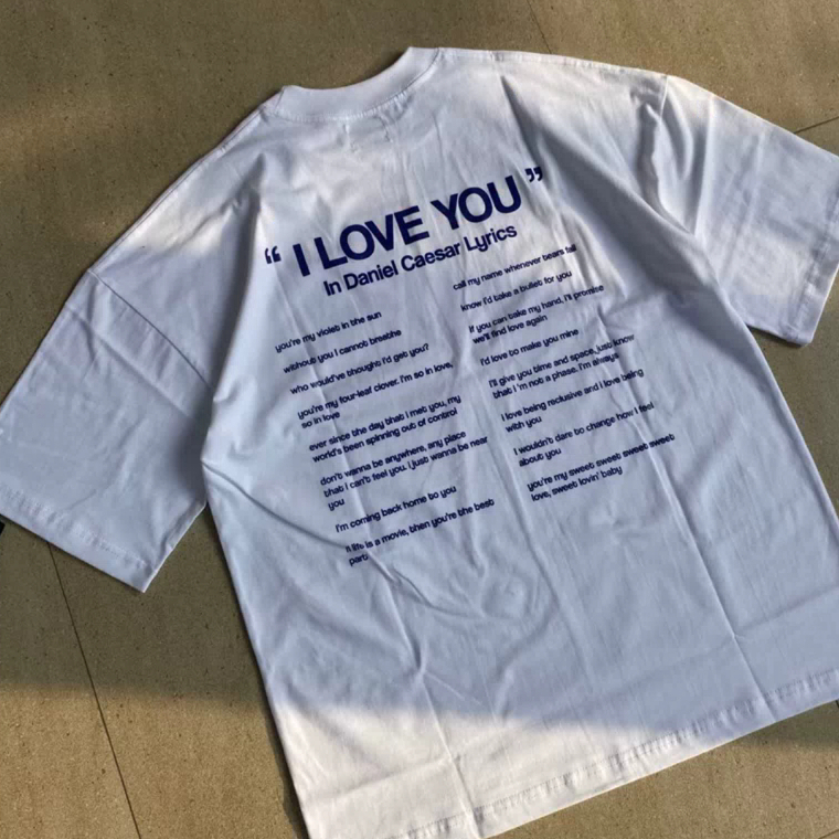 Daniel Caesar T-Shirt - Pure Cotton Round Neck Oversized