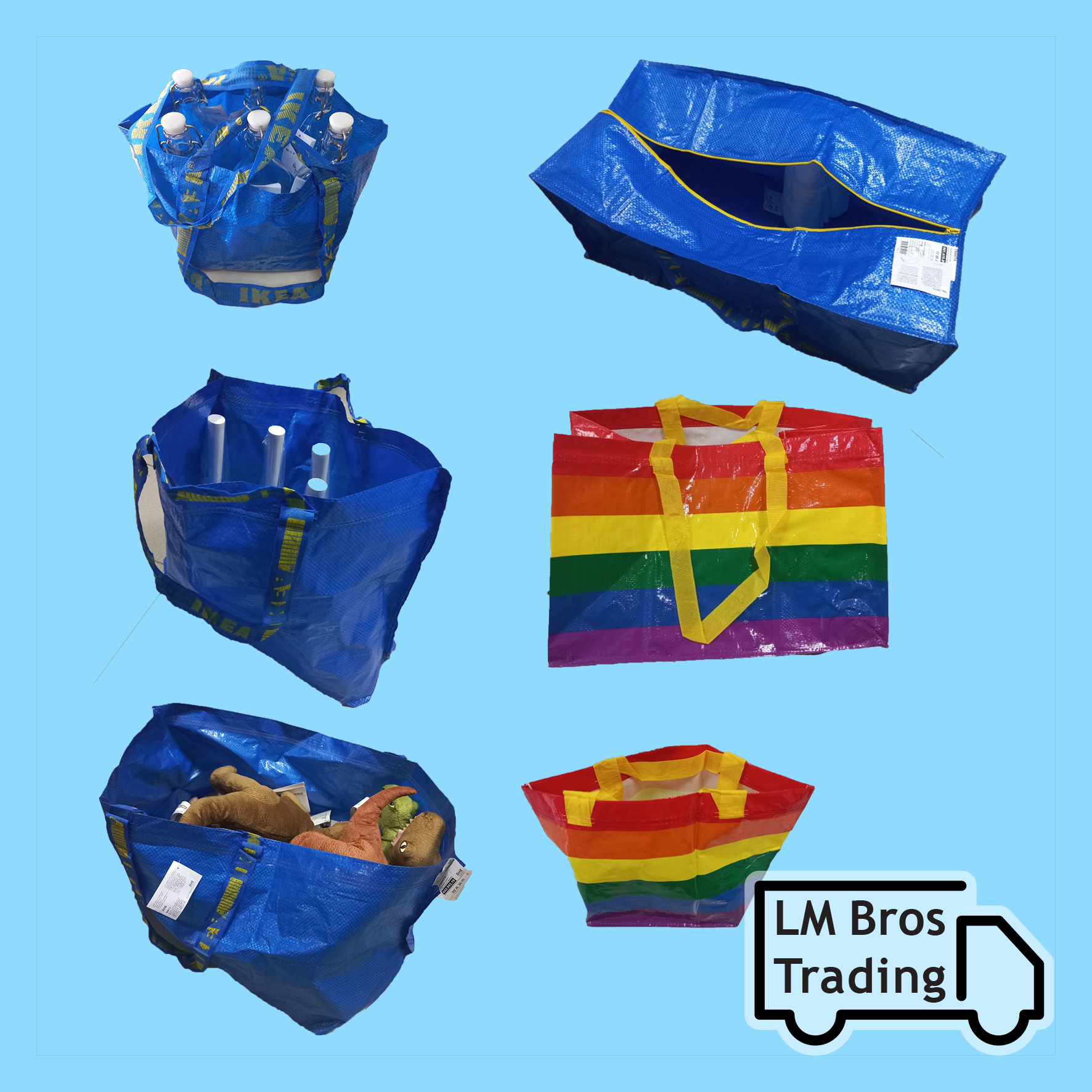 Shop Ikea Bag Blue Online at Lazada Philippines – Best Prices
