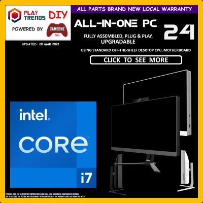 INTEL CORE I7-10700 8 CORES / 16 THREADS | ALL-IN-ONE 24 inch DESKTOP PC WORKSTATION BUILDS AIO-PC 24 ONE I7 10700 AIO ALL IN ONE DIY