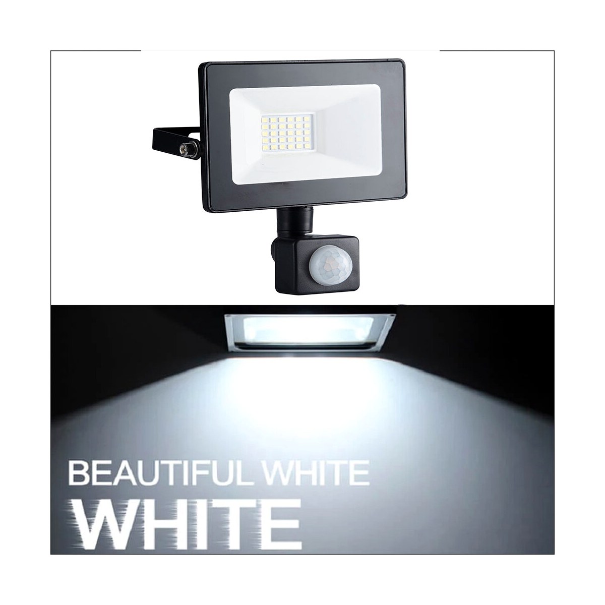 【Latest Style】 LED Motion Sensor Floodlight Outdoor Wall AC220V 50W 30W 20W 10W IP66 Waterproof LED Spotlight For Garden Courtyard