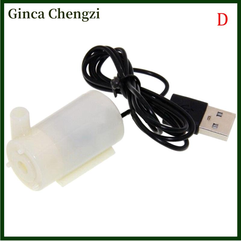 Ginca Máy bơm nước mini chìm siêu nhỏ USB cho bể cá động cơ DC đài phun nước hồ cá - 4